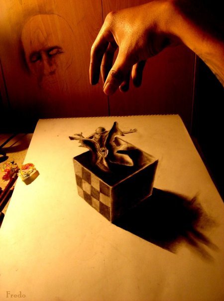 Ilusões chilenas - A arte em 3D de Fredo